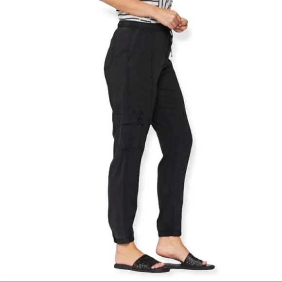 Velvet  Heart Black Tencel Jogger Style Baggy Cargo Pants Size XS - Picture 3 of 16